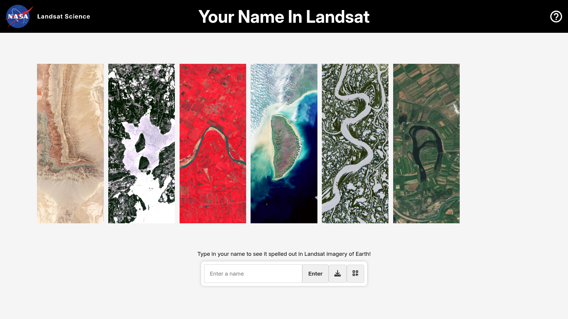 Your Name in Landsat — NASA